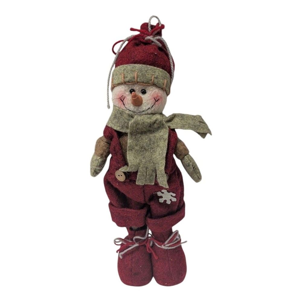 Christmas Holiday Standing Felt 15" Snowman